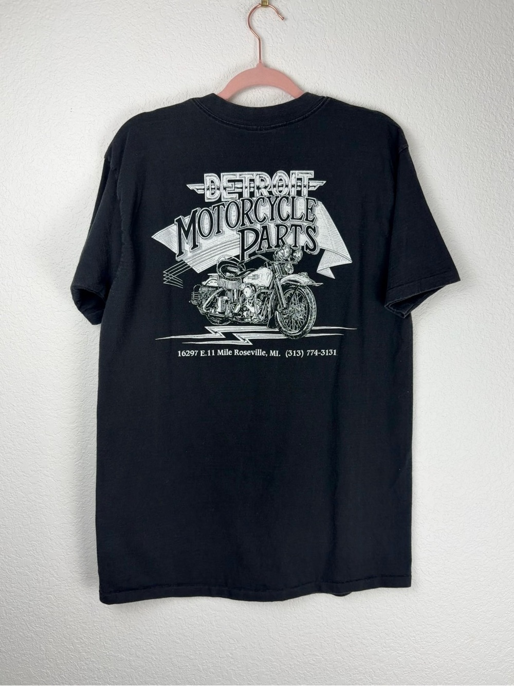 Vintage Harley-Davidson Detroit T Shirt Single Stitch Black XL